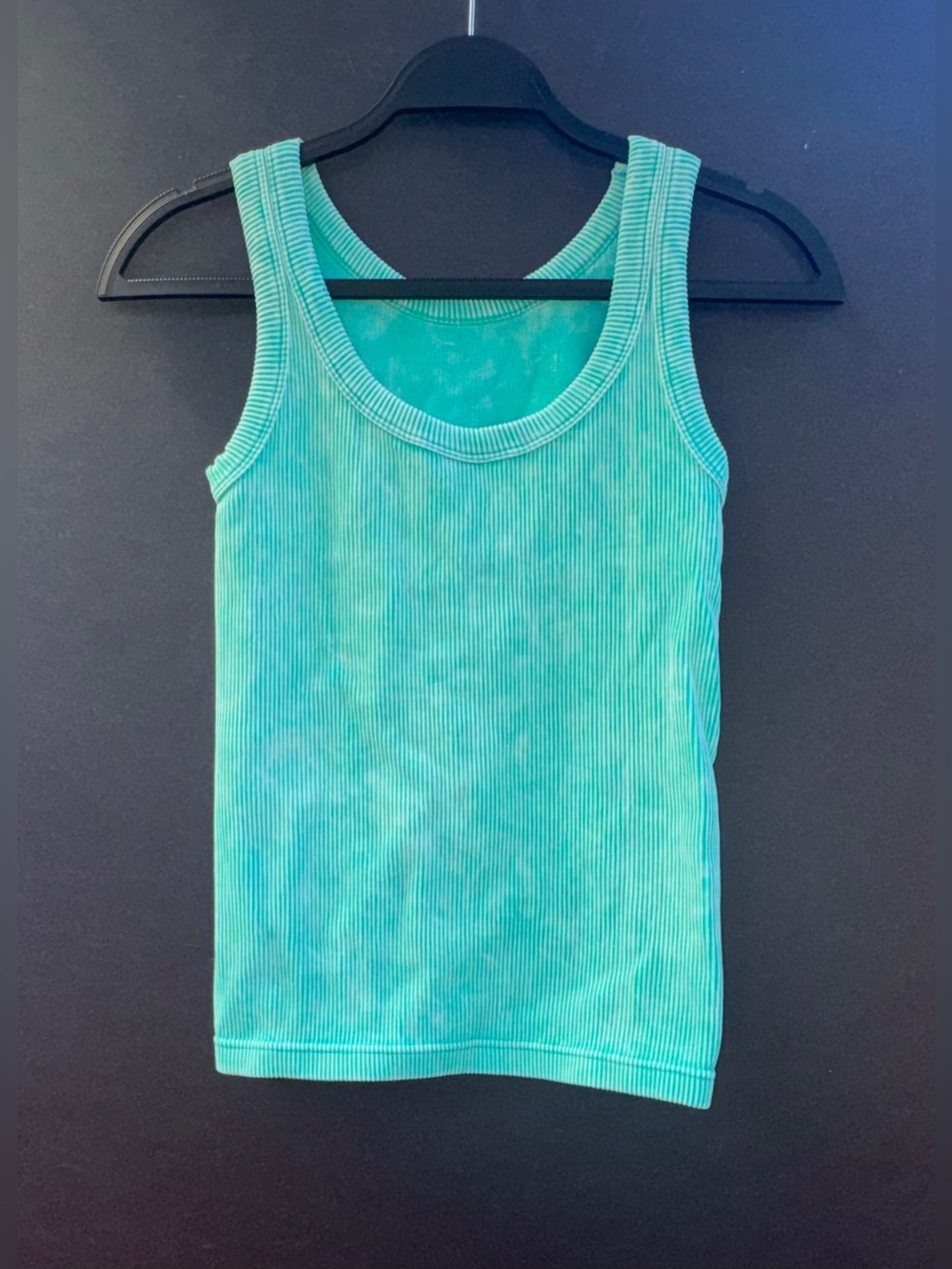 Zenana Outfitters Turquoise Ribbed Scoop Neck Tank